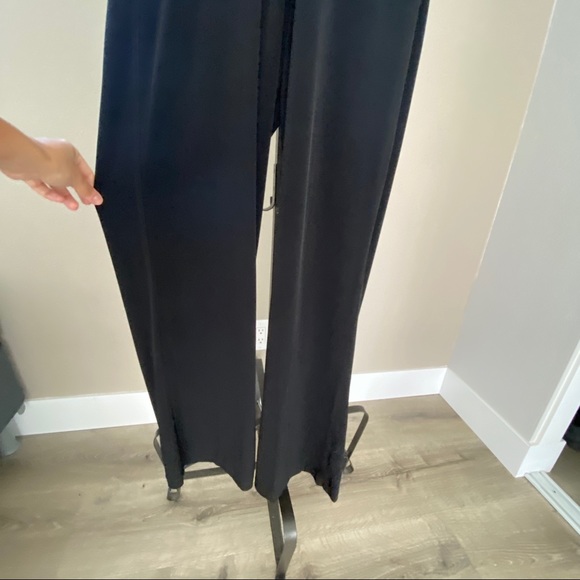 ECI New York slinky stretch black lace back jumpsuit - NWT - Picture 2 of 9